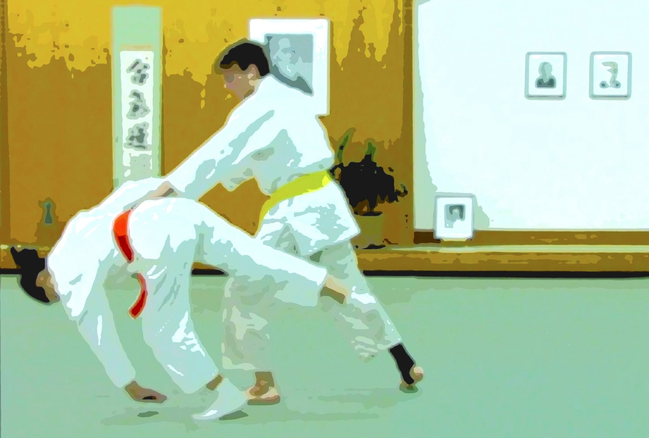Children's aikido class at the Midwest Aikido Center